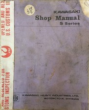 Vintage 1972-1974 Kawasaki S Series Service Repair Shop Manual P/N 99997-705 picture