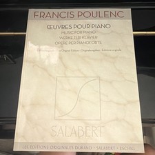 Francis Poulenc Oeuvres Pour Piano Solo Piano Sheet Music Book Salabert picture