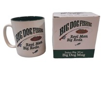 Big Dog Fishing Club Reel Men Big Rods Super Big 30oz. Mug 2002 New in Box picture
