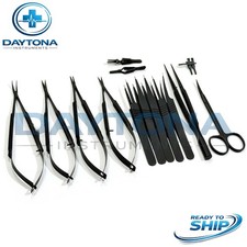 Basic Hand Surgery Microsurgical Instrument Set Black With Vascular Clamps picture
