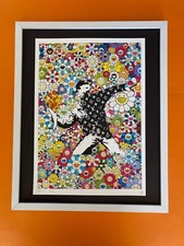 Death NYC Large Framed 16x20in Pop Art Original COA Theme Banksy Murakami Happy/ picture