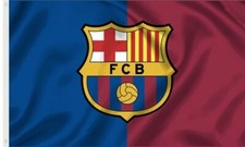 Barcelona FC Two Tone Flag Banner 3x5 ft Spain Soccer Bicolor New Futbol Club  picture