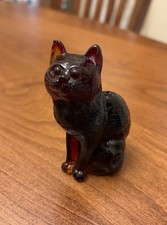 Vintage Mosser Sitting Cat Black Cherry picture