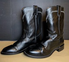 Justin Mens Boots Jackson 3233 Full Welt Single Stitch Leather Size 8 picture