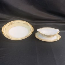 Noritake Mayfield Pattern 7280 – Dinnerware - Gravy Boat & Serving Bowl - Perfec picture