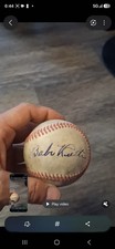 baseball signed babe Ruth signed found in grandpa's old storage locker i bough picture