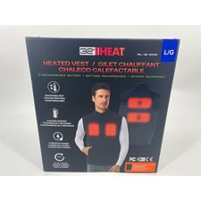 32 Degrees Heat Men's Heated Vest Large Black Rechargeable Battery 1872100 NOB picture