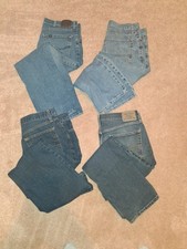 Lot of 4 Men's Jeans Size 34x30 34x29 Lee Levi Signature Route 66 Arizona Blue picture