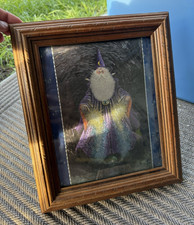Framed Wizard Fantasy Art Print, Portrait Orientation, England, 1992 picture
