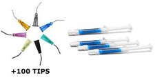 Etch-Rite Dental Etching Gel Kit 4 x 1.2mL Syringes + 100 Tips by PULPDENT picture
