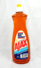 Vintage 1980s Ajax Dishwashing Detergent Soap 22oz Lemon Juice NOS USA Rare picture