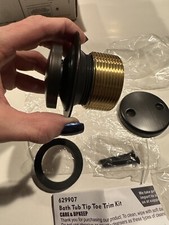 Artiwell 629907MB Waste & Overflow Bath Tub Tip-Toe Drain Trim Kit picture