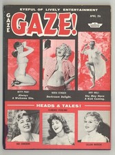 Gaze #24 Betty Page Maria Stinger Judy Hall 1959 Pinup Magazine Humorama M32139 picture