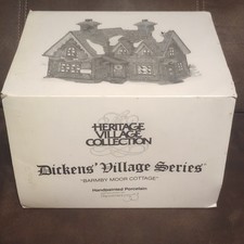 Vintage 1997 Dept 56 Dickens Village Heritage Barmby Moor Cottage #58324 picture