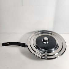 Vintage Frying Pan Ravelli 12-Inch with Lid Made in Italy Non Stick picture