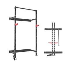 Uimoso Folding Wall-Mounted Squat Rack for Strength Training and Workouts picture