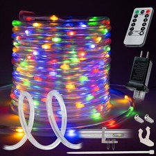 Colorful 8-Mode LED Outdoor Waterproof Rope Light 10' 20' 25' 50' 100' 150' ft picture
