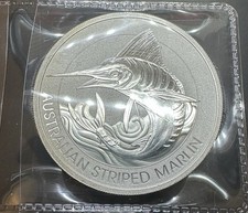 2020 Australian Striped Marlin 1.5 Ounce Silver Proof BU picture