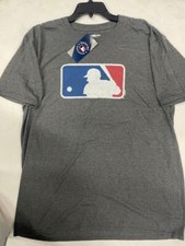 MLB LOGO BATTER SHIRT TEAM MLB MENS GREY NEW W TAGS SIZE XL GRAY MAJESTIC picture