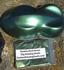 Kandy Zombie Flesh Green Pearl Pigment  Gallon Black Kit  picture
