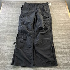 VINTAGE Gap Pants Mens Medium Military Rave Baggy Y2K Paratrooper Parachute NOS picture