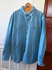 dehen 1920 crissman overshirt xl sky blue denim picture