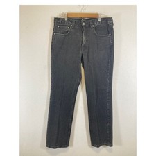 Vintage Indie Claiborne Mens 34x32 Faded Black Straight Leg 100% Cotton Jeans picture