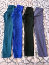 4 pairs of lululemon Wundertrain leggings SIZE 0  EXCELLENT comdition picture