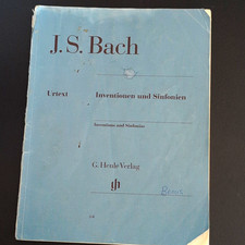 J.S. Bach Henle Urtext Inventions & Sinfonias Piano Sheet Music MPN 64 picture