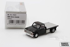 Brekina GMC Sierra Grande with Plattform, black No. 19669 1/87 /BRN1969 picture