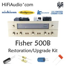 Fisher 500B receiver restoration recap repair upgrade rebuild kit capacitor picture