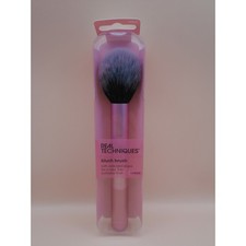 Real Techniques 400 Pink Tapered Plush Blush Powder Makeup Brush NIB picture