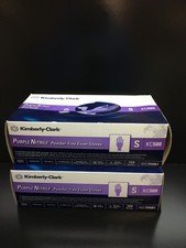 Kimberly-Clark REF 55081 Nitrile-Xtra Powder Free Exam Gloves S KC500 Lot 2 PKS picture