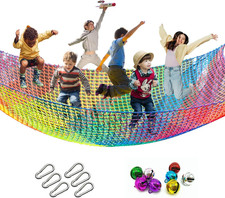 Climbing Cargo Net, 6.5' X 9.8' Double Layers Playground Safety Net, Kids Backya picture