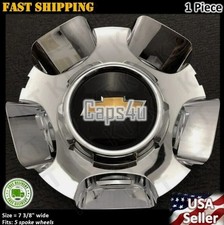 One 2009-13 Tahoe Silverado Suburban Avalanche Chrome Center Cap P/N 9597345 picture