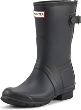 NEW Hunter Womens Original Short Back Adjustable Boots - Variety (BLACK-NAVY) picture