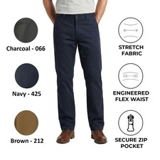 Weatherproof Men's Navy Brown Charcoal Pant Stretch Fabric The Commuter Pants picture