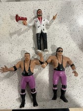 Hart Foundation-LJN WWF Bret Hart Jim Neidhart Jimmy Hart Figures Vintage & RARE picture