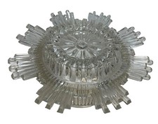 Vintage Limburg Brutalist Sunburst Flush Mount Ceiling Light 11.5 in. picture
