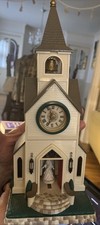 VTG Church Musical Lighted Clock Avon Gift Collection Majestic Chapel WORKS picture