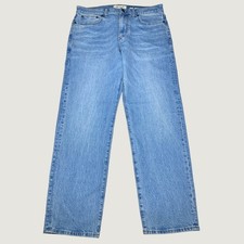NEW Madewell The Athletic 1991 Straight Jeans Men 32x30 Stretch Denim Light Wash picture