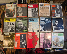 Down Beat Magazine collection lot of 120 picture