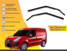 Wind Deflectors In Channel For Ram ProMaster City 2015-2022 2-Pcs Rain Guard picture
