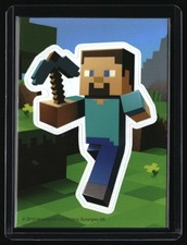 2015 Mojan - Minecraft Collectible Sticker Card - Steve Rookie Card picture
