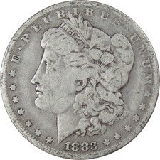 1883 O Morgan Silver Dollar VG Very Good $1 Coin Collectible picture