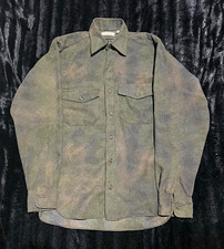 Vintage 90s L.L. Bean Allagash Flannel Shirt Men's S Green Button-Up Long Sleeve picture
