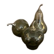 John Richard Glass Art Fruit Set Of 3 picture