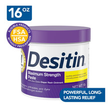 Desitin Maximum Strength Diaper Rash Cream 40% Zinc Oxide 16oz picture