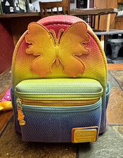 Dollywood Loungefly Multicolor Sequin Butterfly Mini Backpack  RARE picture