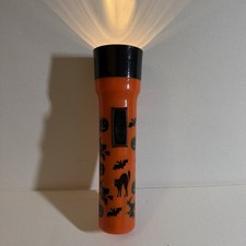 Vintage Reto EVEREADY  7” Halloween Silhouette Graphics Flashlight Works  picture